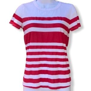 BDG Striped Shirt Red‎ White